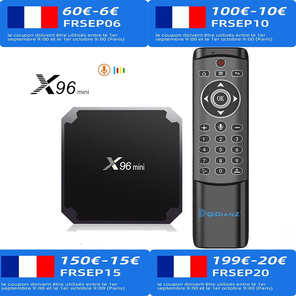 DQiDianZ-x96 ̴ TV ڽ, 1G 8G 2G 16G Amlogic S905..